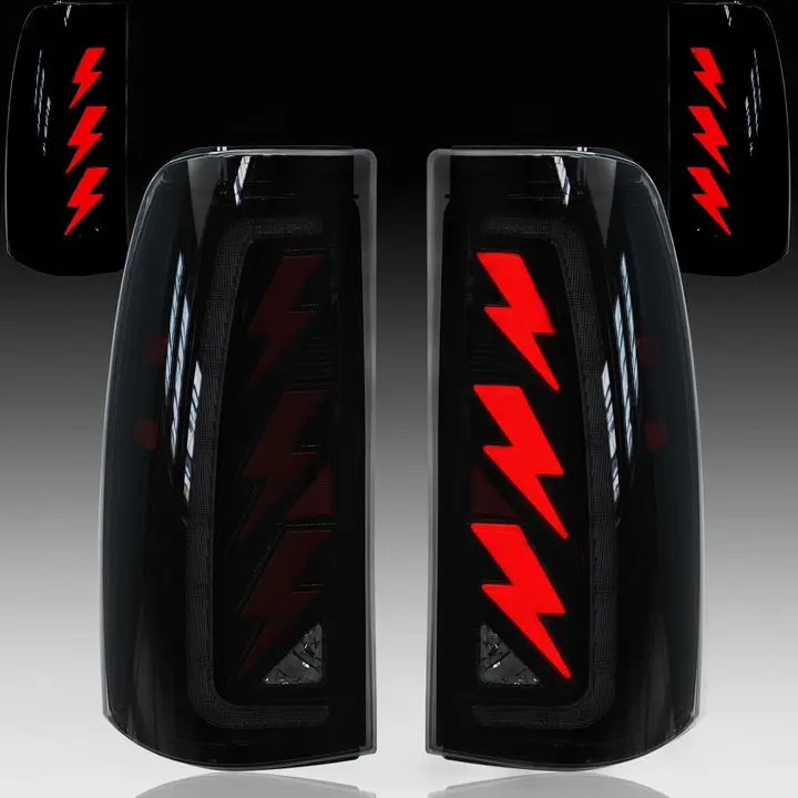2003-2006 Chevy Silverado Sequential LED Tail Light Assembly, LED Light with Turn Signal, Water Resistant, Easy Install