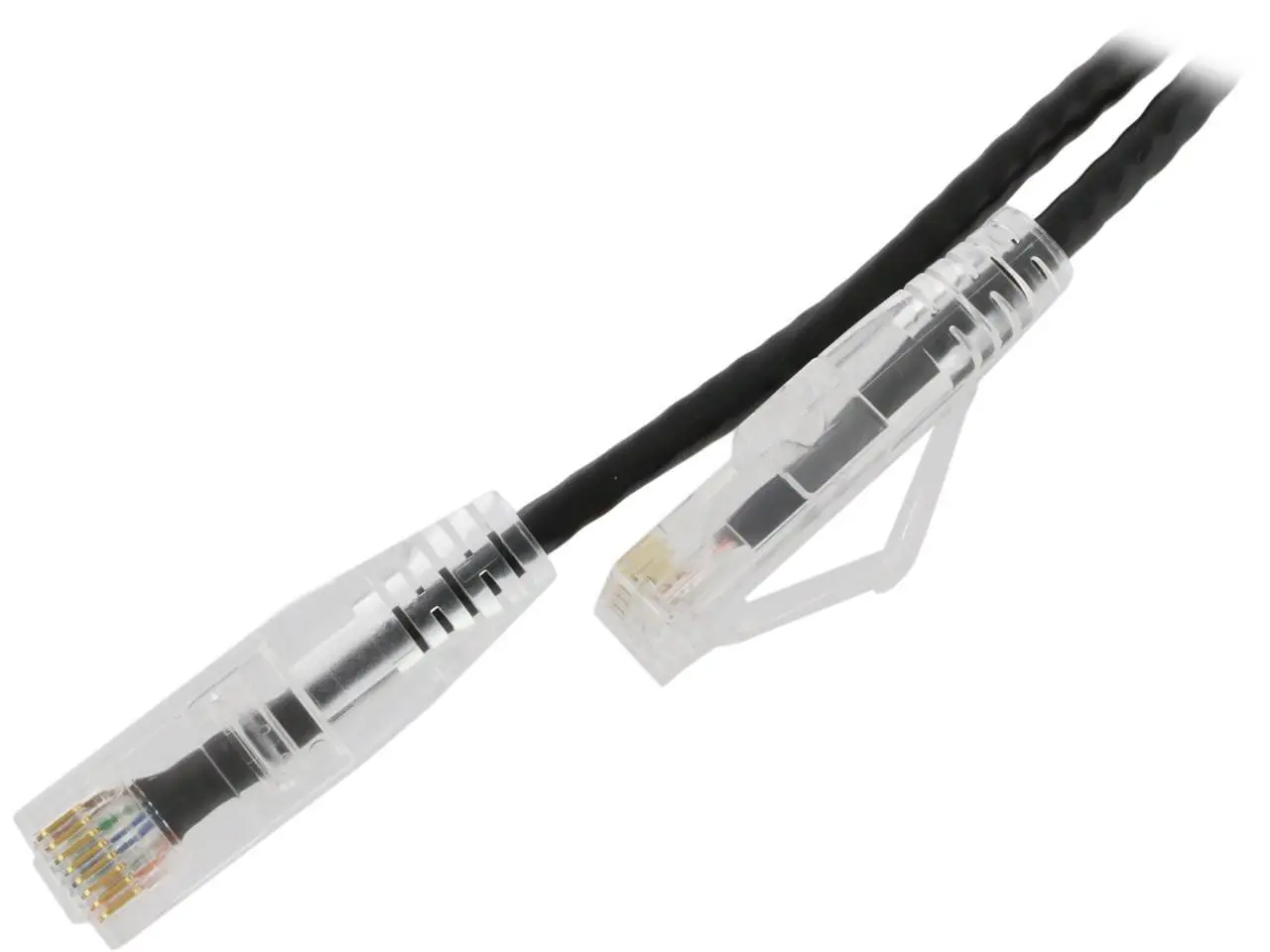 Nippon Labs 28 AWG Snagless Ultra Slim Cat6  Ethernet Patch Cable - Network Internet Cord - RJ45, Stranded, 550Mhz, UTP, - 10ft, Black