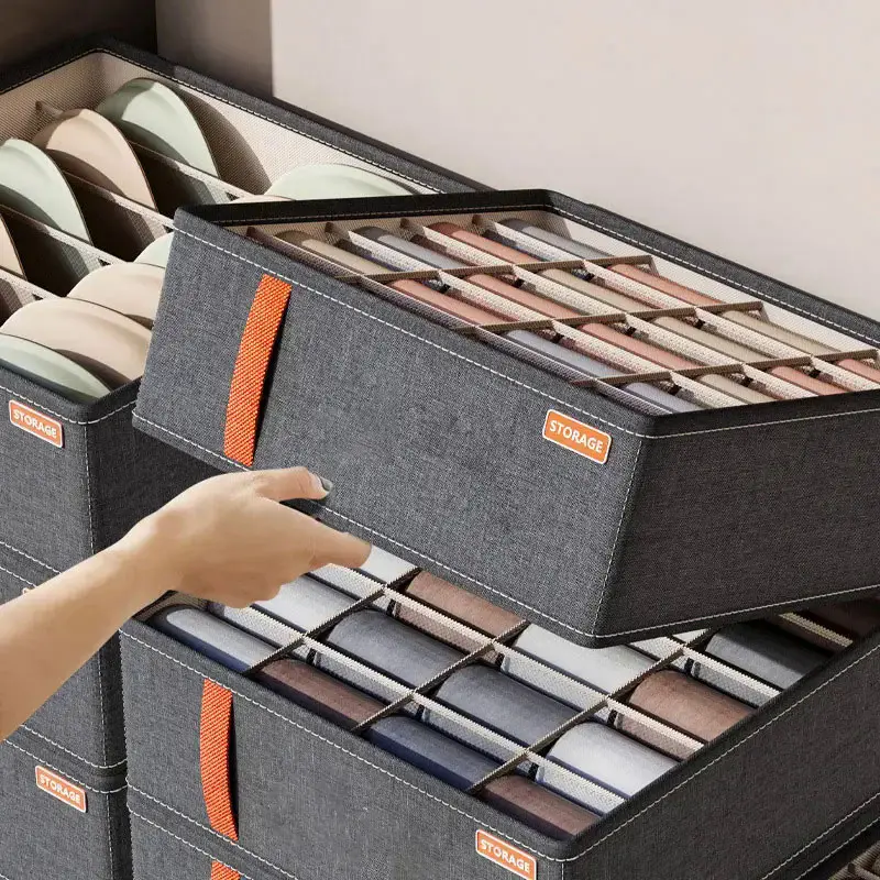 Bedroom Cabinet Drawer Underwear Organizer Socks Bra Clothing Storage Boxes Wardrobe Clothes Organizer Pants Socks Organizer 20Grids
