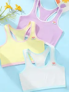 2026 New 3-Piece Set Comfortable Breathable Underwear for Girls During Puberty, Anti-Protrusion Design, Soft and Lightweight