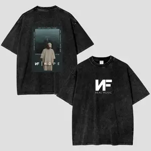 NF Real Music F.E.A.R 2025 T-Shirt & Hoodie, New Album Anime Style Acid Wash Graphic Tee, Vintage Y2K Double-Sided Print Shirt, Oversized Unisex Cotton Streetwear, Hip Hop Aesthetic Outfit, Otaku Style Gift for NF Fans & Music Lovers