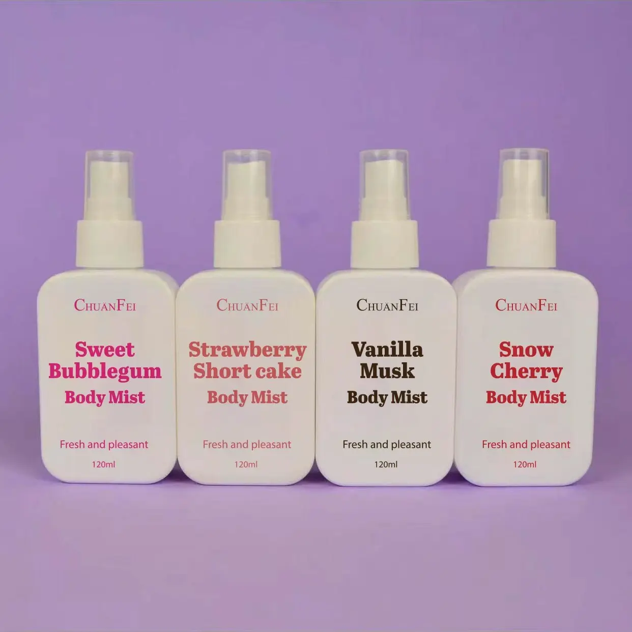 Body Spray 120ML, Fragrance Mist, Fruity Sweet Fragrance, Strawberry Shortcake, Strawberry Scented, Vanilla Musk, Fragrances Vanilla, Snow Cherry, Sweet Bubblegum, Fresh Subtle Scent, Attractive Aroma, Unisex Perfume, Ideal for Men & Women, Daily Use