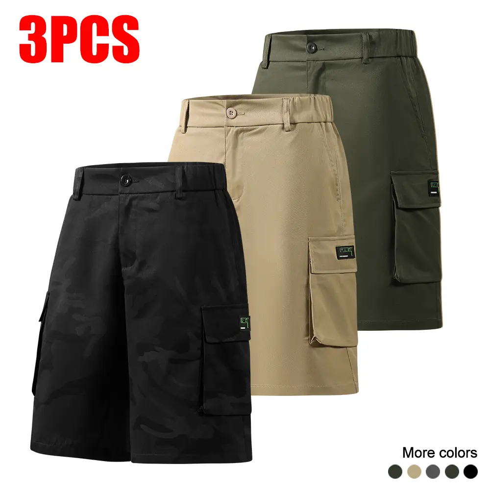 3PCS - Camouflage Black + Khaki + Green