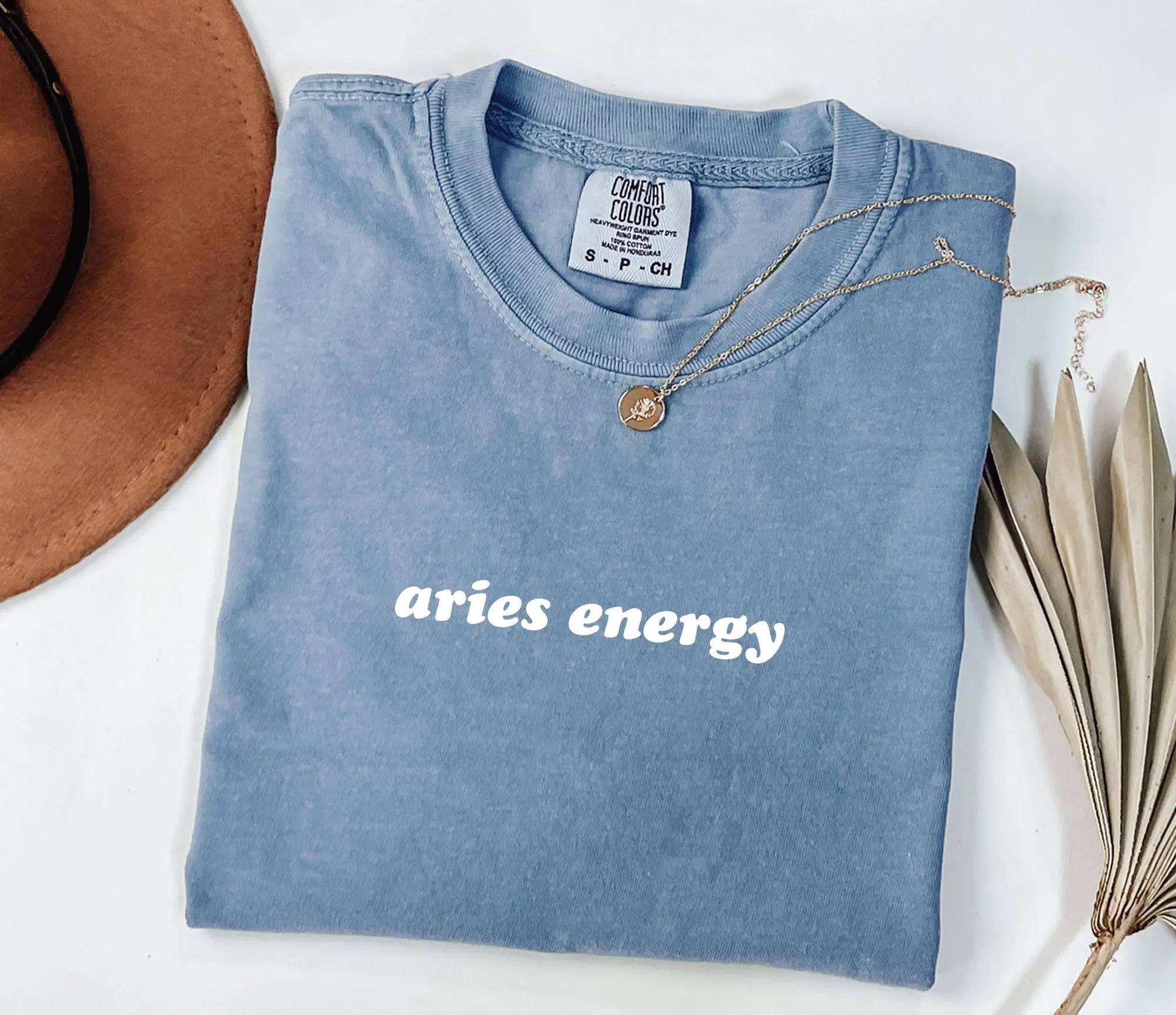Comfort Colors Aries Minimalist Shirt, Aries Energy, Gift For Aries, Zodiac Astrology Horoscope Shirt, Garment-Dyed Unisex T-Shirt