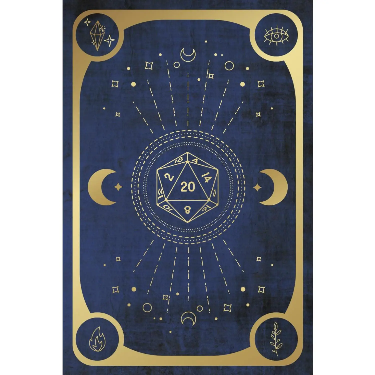 DND Character Journal and Campaign/Session 6x9 inch Notebook, Blue &  Book of Magic Cover - Paperback