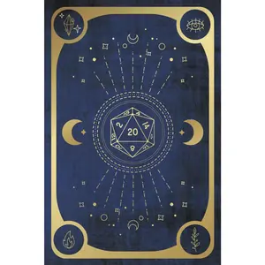 DND Character Journal and Campaign/Session 6x9 inch Notebook, Blue &  Book of Magic Cover - Paperback