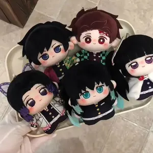 Demon Anime Figure Giyu Tomioka Mitsuri Kanroji Douma 10cm Cotton Doll Plush Toy Cute Desktop Decoration Festival Gift For Fans