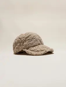 tricki | Teddy Baseball Cap - Ultra Soft, Cozy Texturized Sherpa Fitted Hat with Adjustable Back Strap, Unisex