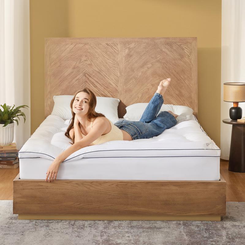 【BEDLORE】Thicken Bedding Fitted Sheet, Fluffy Pillow Top Pad,Cooling Comfortable Mattress Cover,6-18''Deep Pocket, Bedroom Decor Pressure Relief Decorative Protector 【BEDLORE】Thicken Bedding Fitted Sheet, Fluffy Pillow Top Pad,Cooling Comfortable Mattress Cover,6-18''Deep Pocket, Bedroom Decor Pressure Relief Decorative Protector