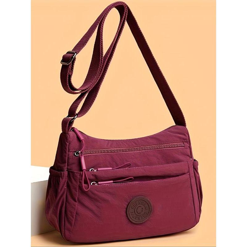 Women's Solid Color Fanny Pack, Fashionable Multi-pocket Zipper Crossbody Bag for Daily Used, Casual Trendy Versatile High-quality Daily Commuting Bag