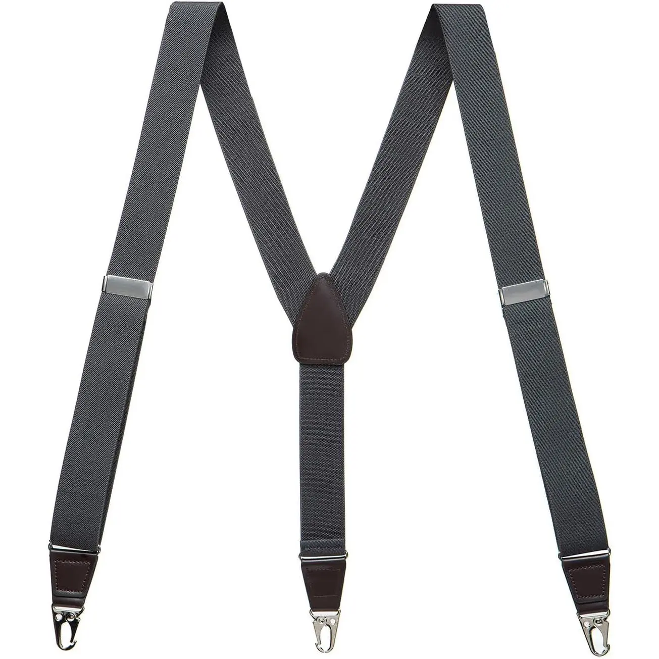 Suspenders for Men,  Clips and Adjustable Suspenders with Elastic Straps Y- Construction Heavy Duty