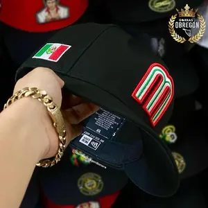 Mexico Embroidered Snapback Hat – Mexican Flag Baseball Cap, Adjustable Flat Bill Streetwear Hat