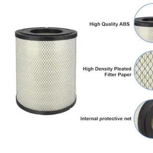 High-Quality ABS Filtro de aire for Freightliner Columbia & Century with High Density Pleated Filter Paper and Internal Protective Net