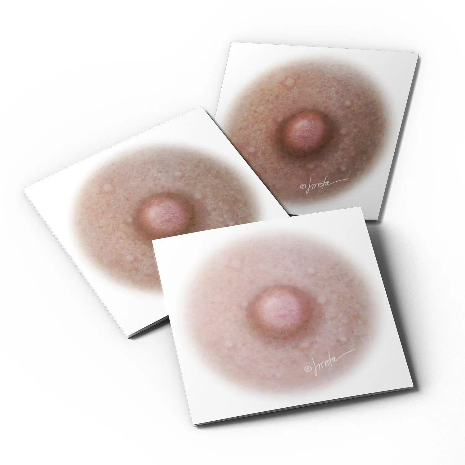 Breast Cancer Temporary Tattoos for Women, Combination sample pack, Colors 1-3, Medium 1.25 inch Realistic