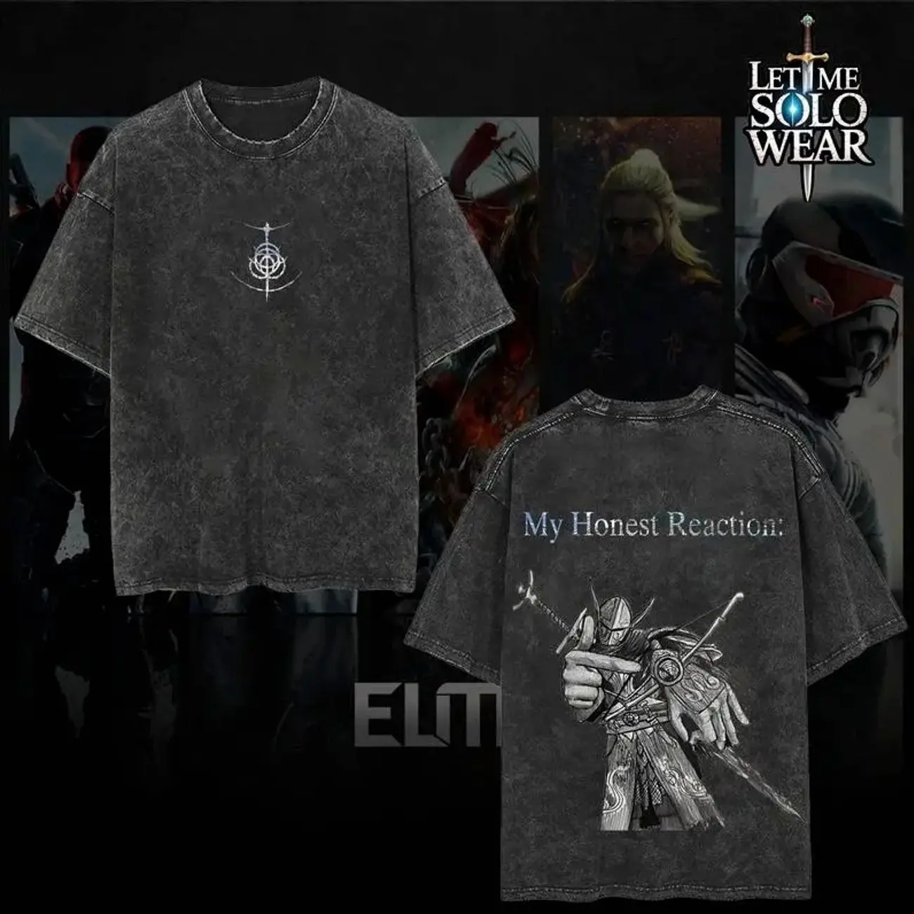 My honest reaction Wylder Elden Ring Nightreign Collection Game Oversized Tee Game Acid Lightweight TSHIRT 3 F9G