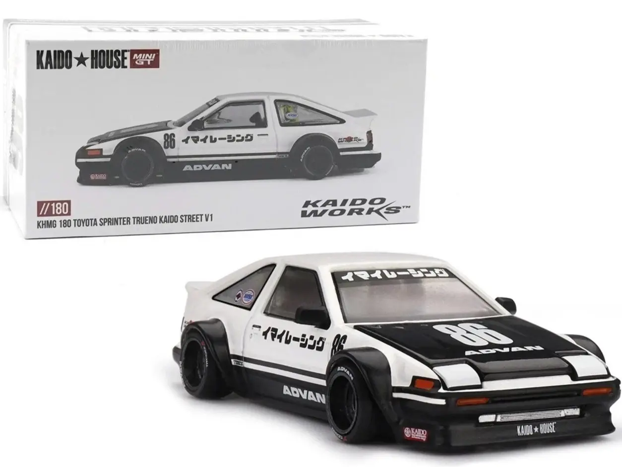 MINI GT 1/64 GT-R AE86　ミニカー　4点セット MINI GT x KAIDO HOUSE TOYOTA AE86 SPRINTER TRUENO STREET V1 IN