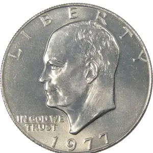 1977 Eisenhower Clad Dollar in Brilliant Uncirculated Condition