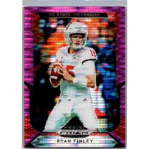 2019 Panini Prizm Draft Picks #107 Ryan Finley Prizms Pink Pulsar