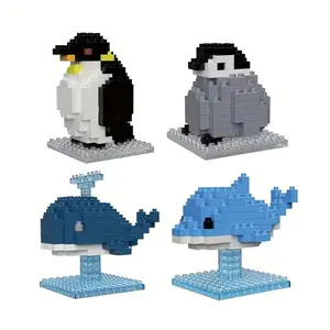 Animal Building Blocks DIY Whale, Dolphin, Penguin Ornaments-Awesome Educational Toys & Holiday Gifts for Kids!