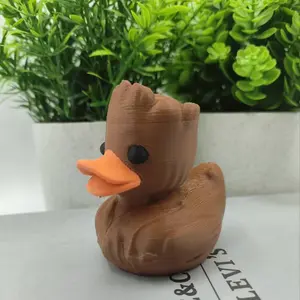 Adorable Groot Duck Ornament, Decor Figurine, Cute Animal Design, Body Beak Eyes, Cute Desk Decor for Office Car Home, Ideal Christmas Birthday Gift