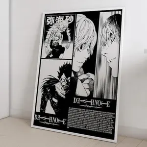 Yagami Raito Rem Amane Misa L Anime Poster, Death Note Manga Posters (NO FRAME)