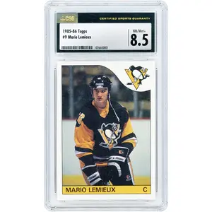 Mario Lemieux Pittsburgh Penguins 1985-86 Topps #9 CSG Authenticated 8.5 Rookie Card - Fanatics Authentic Certified