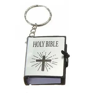 Bible Keychain - Mini Bible Keychain Book Pendant, Simple Design, Ideal for Home or Office Use