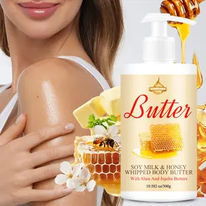 300g Honey Butter Body Lotion Moisturizer, Moisturizing Body, Fresh Scent, Long-Lasting Fragrance, Moisturizes All Day, Soft and Elastic Skin, Lightweight, Smooth and Radiant