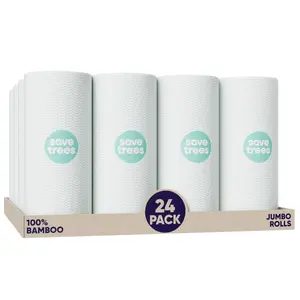 Save Trees Bamboo Paper Towels, 24 Pack
