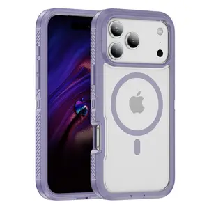 Rugged Clear Otter Armor Box Phone Case For IPhone 17 Air 16 15 14 Plus 13  Pro Max Magsafe Wireless Charging Anti-drop Cover