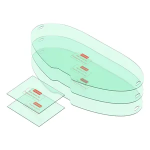 YESWELDER 3pk Large Viewing Screen Outer Replacement Lens and 2pk Inner Replacement Lens for LYG-Q800D Series Welding Helmet