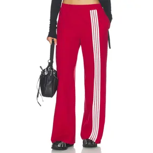 LIONESS Red Eye Track Pant in Crimson
