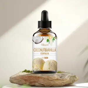 1pc 30ML Coconut & Vanilla Essential Oil for Diffusers, Humidifiers, Home, Living Room, Bedroom, Bathroom, Air Freshener, Vanilla Scent, Stress Relief, Diffuser Oils