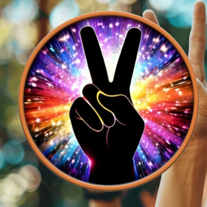 Cosmic Peace 1 oz Colorized Copper Round Tube