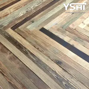 Handcrafted Reclaimed Wood Wall Panels Rustic Vintage Interior Wall Cladding & Decorative Wood Accent Panels for Farmhouse, Modern & Luxury Home Decor | Accent Walls for Living Room, Bedroom & Office (USA Style Interior Design)