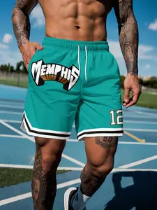 Memphis No. 12 Basketball Shorts, Athletic Shorts, Quick-Dry Breathable Sports Training Pants, Loose-Fitting Figure Style, Fan Favorite