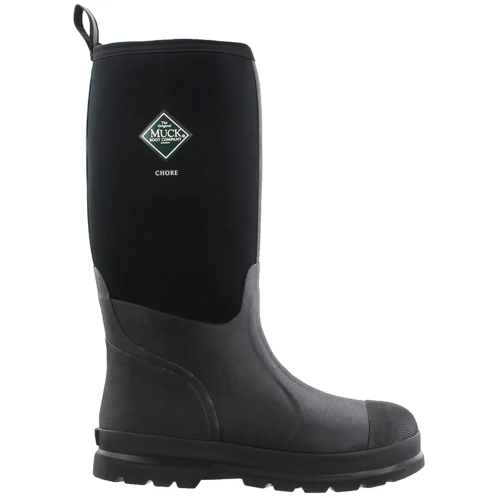 Muck Boot Mens Chore Tall 16 Inch Soft Toe Pull On  Work/Duty - Black