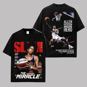 Allen Iverson - AI3 Premium Cotton T-Shirt, Vintage Sixers Nation Graphic Tee, Philadelphia Basketball Fans Hoops Streetwear Shirt, Allen Iverson Fan Merch, Unisex Oversized Sports Gift Tee