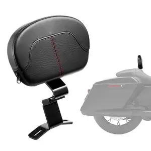 Motorcycle Backrest Sissy Bar, Compatible with Harley-Davidson Touring Glide, Road Glide, and Road King, 12.2-Inch Height Detachable Rider Backrest, Black