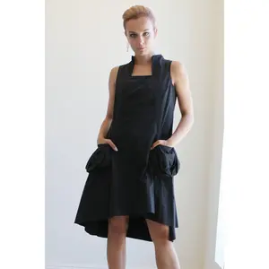 Joseph Ribkoff Taffeta Sleeveless With Big Pockets Dress