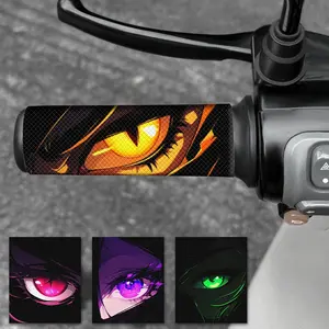 Anime Eye Pattern Motorcycle Grip Sticker, Waterproof Anti-slip Decals, Self-adhesive Grip Decals for E-bike/ Bicycle Modification Decoration
