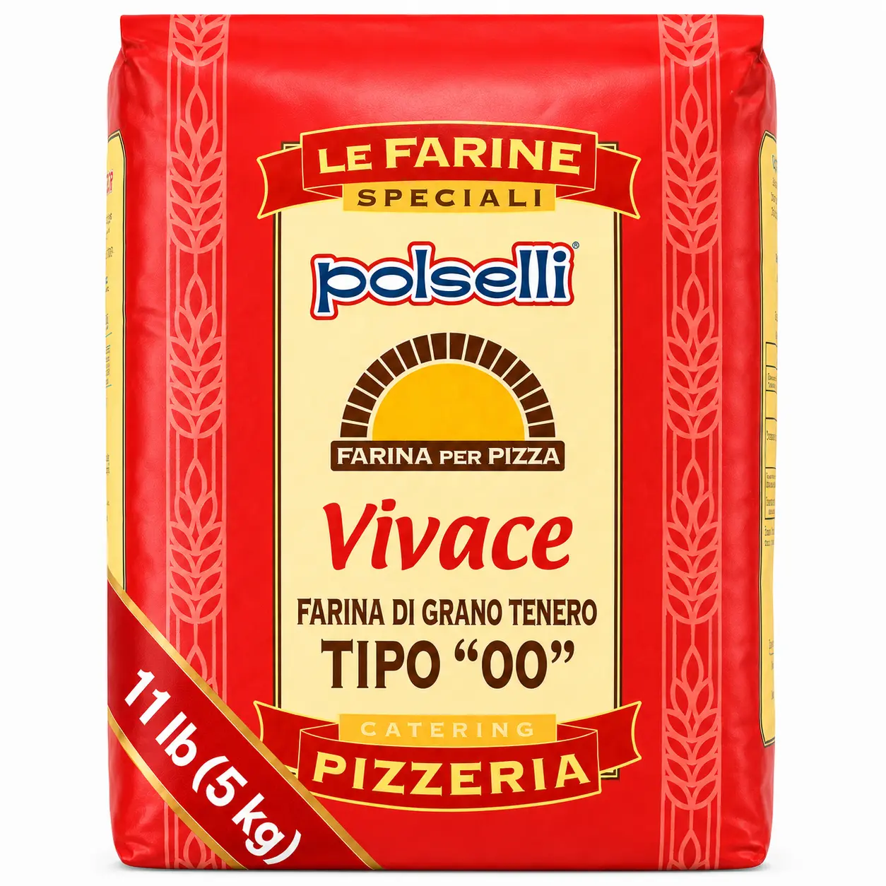 Polselli, Vivace Tipo 00 Pizza Flour, 11lb (5 kg)