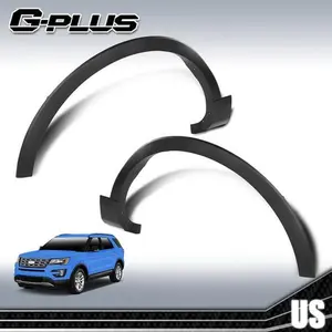 Pair Fender Flares Wheel Trim Opening Molding Fit For 2016-2019 Ford Explorer