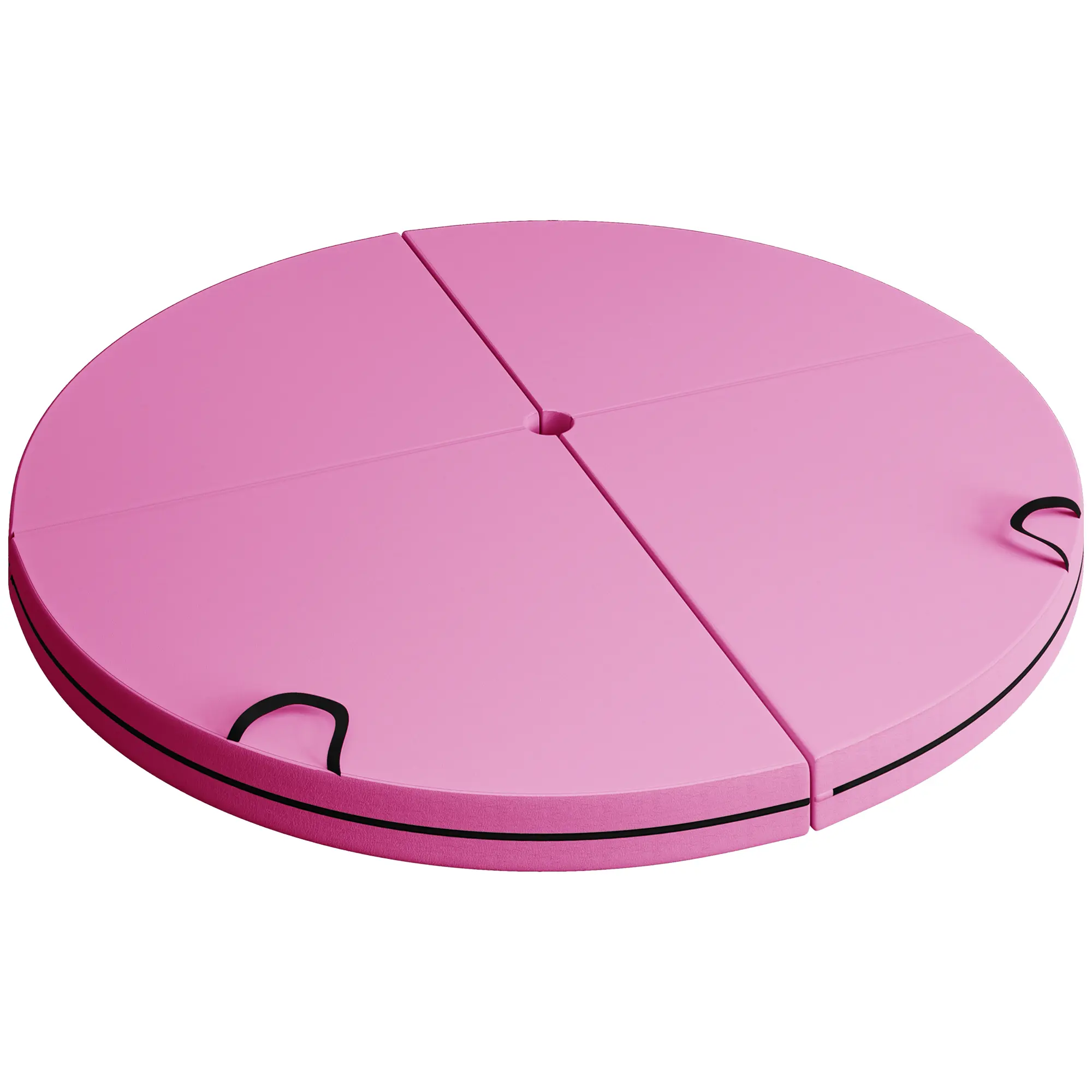 Soozier 5ft Foldable EPA Foam Crash Mat, 3.5in Thick Light Impact Safety Cushion for Pole Dancing with Carrying Handles, Fitness, Portable, Cushion Your Fall, Pole Base Fits, Dance Training, Easy To Clean, Isometric Exercise, Pole Dance