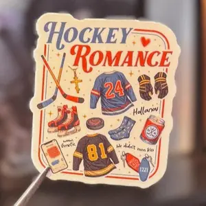 Cute Bookish Heated Rivalry Stickers, Hockey romance Fan Gift Stickers