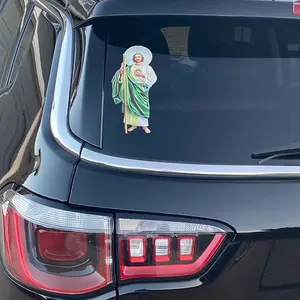 San Judas Tadeo Truck Decal - Unique Design with Religious Icon - Ideal for Personalization and Decorative Use Vehicle Exterior Decoration