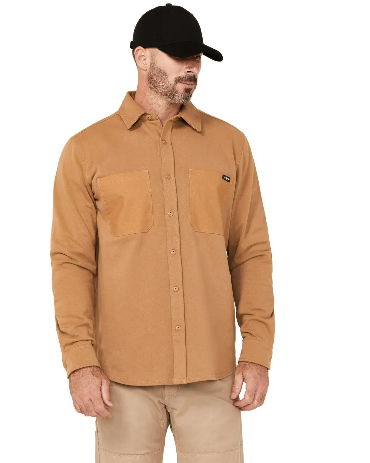 Hawx Men's Men'S Benjamin Cpo Long Sleeve Snap Work Jacket - Hxfa24k07-Tan
