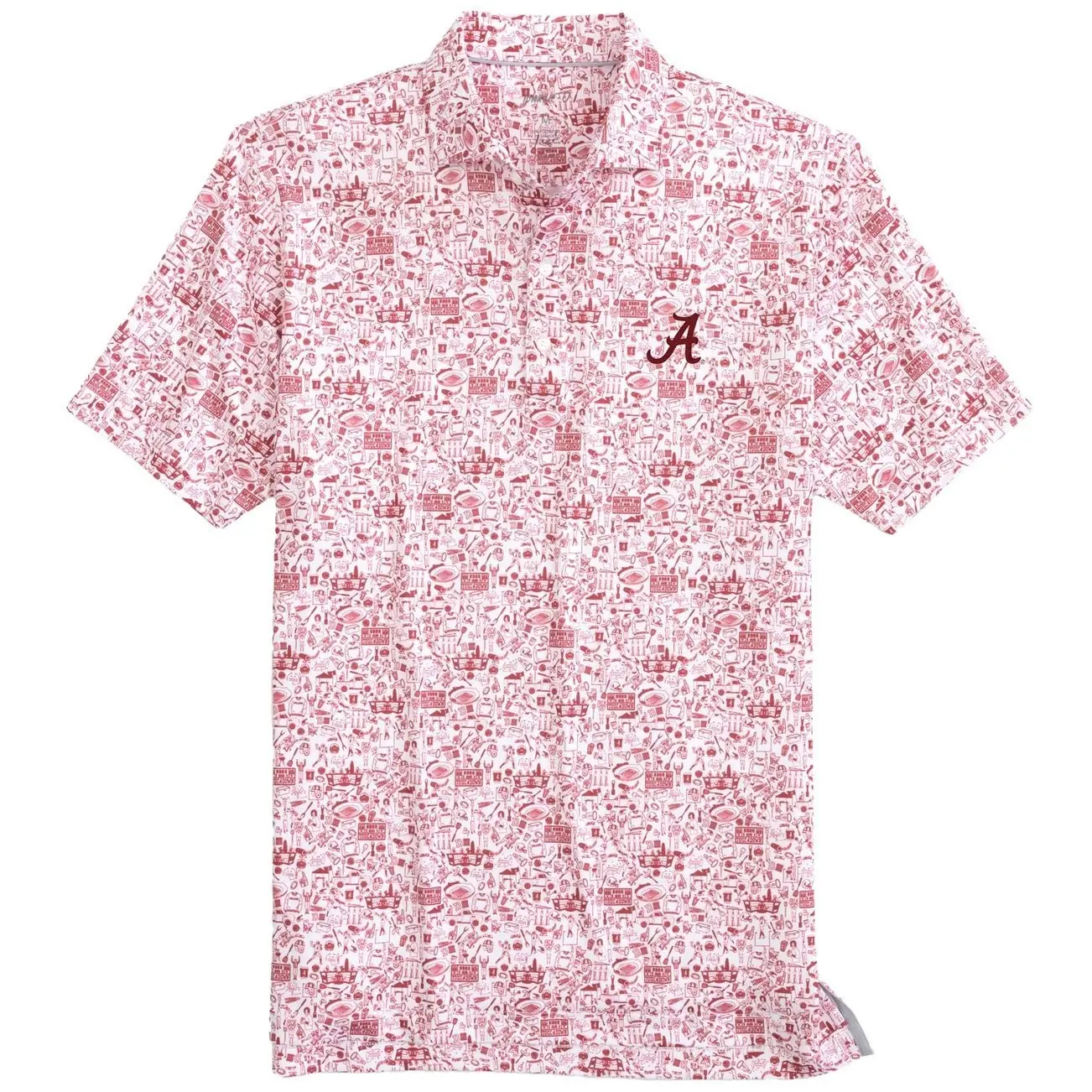 Alabama Crimson Tide johnnie-O Tailgater Polo - Crimson
