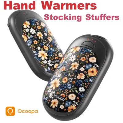 Magnetic Hand Warmers Rechargeable 2 Pack, AI Electric Handwarmers 3s Fast Heating 3 Settings Ul Certified Portable Heater Gloves Fitting 20hrs Long S