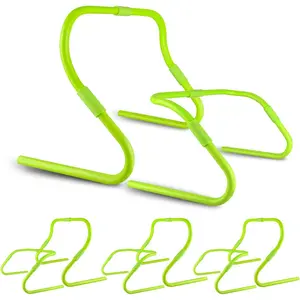Agility Speed Hurdles Upgraded Training Hurdles Adjustable Height,Ultra Durable All-in-One Speed Hurdles with Carrying Handle, 6 Pack